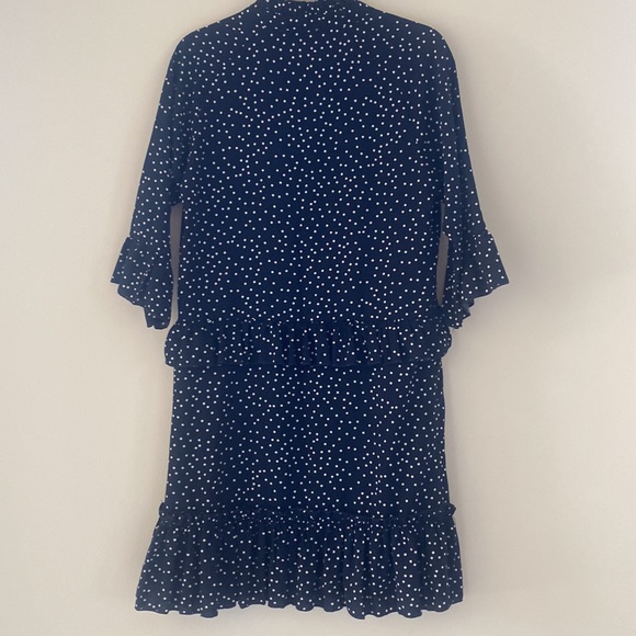 Jasambac polka dot blue & white dress size S - Picture 5 of 9